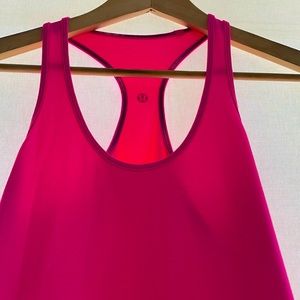 Hot pink LULULEMON workout tank